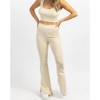 Women's STRETCH SLIT FLARE PANT SET - LULUNICO - 3 of 4