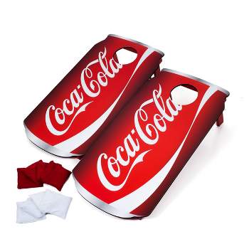 Toy Time Portable Cornhole Bean Bag Toss Game - Coca-Cola Can, Red/White