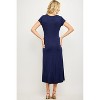WEST K Women's Emma Ruched Midi Faux-Wrap Dress - 3 of 4