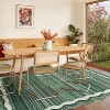 Lahome Machine Washable Gradient Border Wave Floor Mat-Soft Carpet for Living Room, Bedroom, or Entryway - 4 of 4