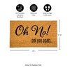 28" x 16" Nature Coir Mat, Oh No! - 3 of 4