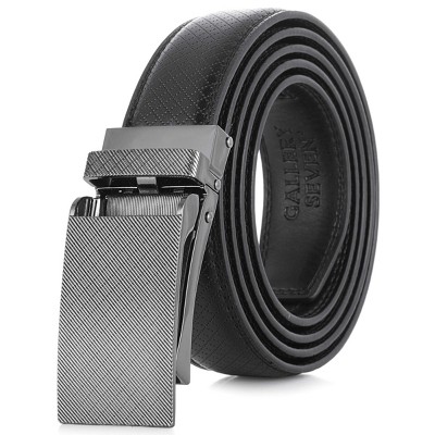 Gallery Seven - Men's Sateen Repeat Leather Ratchet  Belt