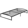 6 Inch Metal Platform Twin Bed Frame, Heavy Duty Low Profile Bed Frame No Box Spring Needed, Mattress Foundation with Steel Slats Support - 3 of 4