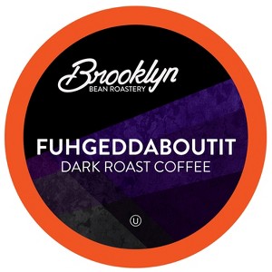 Brooklyn Bean Roastery,Dark Roast Coffee Pods,2.0 Keurig,Fuhgeddaboutit,40 Count - 1 of 4