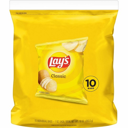 Lay S Classic Potato Chips 10ct Target