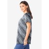 Roaman's Women's Plus Size Ultimate V Neck Tee - 4 of 4
