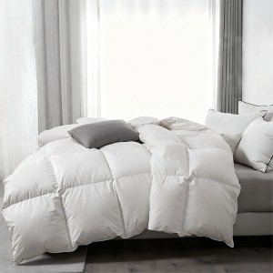 APSMILE Feather Down Comforter Soft Egyptian Cotton Cover Duvet Insert - 1 of 4