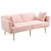 CAVINAS Loveseat Sofa with Metal Feet, Modern Convertible Sofa, Vintage Accent Sofa, Upholstered Sofa Couch for Living Room - 4 of 4
