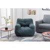 Airsurfer Soft Teddy Fabric Tufted Foam Bean Bag Chair With Teddy Fabric Green - 2 of 4