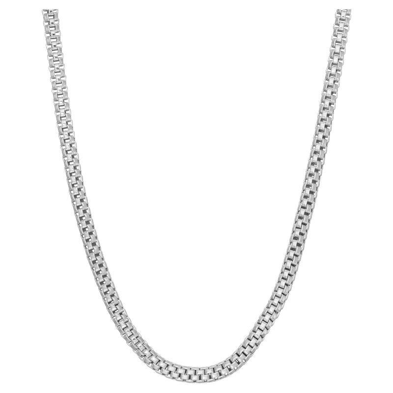 Tiara Sterling Silver Popcorn Link Chain Necklace, 1 of 2