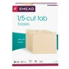 Smead File Folder, 1/5-Cut Tab, Letter Size, Manila, 100 Per Box (10350) - 4 of 4