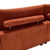 Oversized Corduroy Sleeper Chaise Lounge with USB, Cup Holder & Side Pocket - 4 of 4