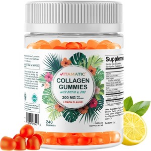 Hydrolyzed Collagen Gummies with Vitamin C, Zinc and Biotin, 200 mg per serving - 240 Gummies - 1 of 4