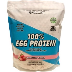 Healthy 'N Fit Egg Protein Powder Strawberry Passion 12 Oz - 1 of 4