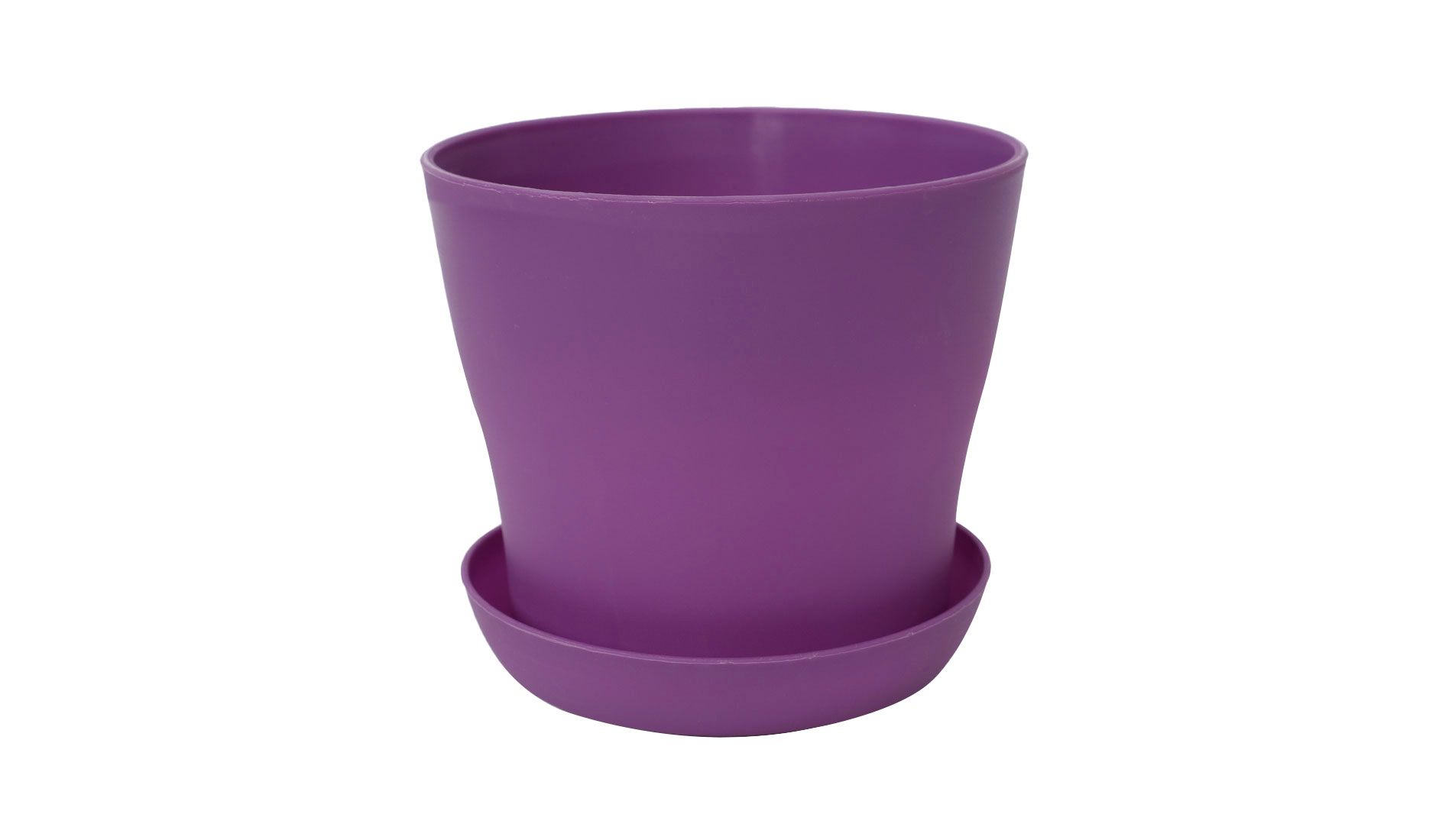 Unique Bargains Hotel Windowsill Rose Aloes Orchid Round Plastic Flower Pot Purple
