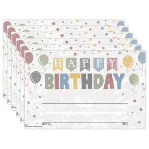 Teacher Created Resources® Classroom Cottage Happy Birthday Awards, 30 Per Pack, 6 Packs - 1 of 4