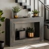 Hommoo 47 Inches Farmhouse Console Table Black - 4 of 4