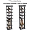 Tree City - Slim 7-Tier 45'' Vertical Wooden Shoe Rack for Entryway, Closet & Small Spaces ¨C Holds 7¨C10 Pairs - 3 of 4