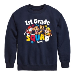 Boys' - Paw Patrol - Squad First Grade Graphic Long Sleeve Fleece Sweatshirt - 1 of 4