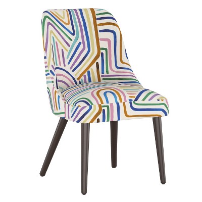 Geller Dining Chair Rainbow Strokes Ochre - Project 62™