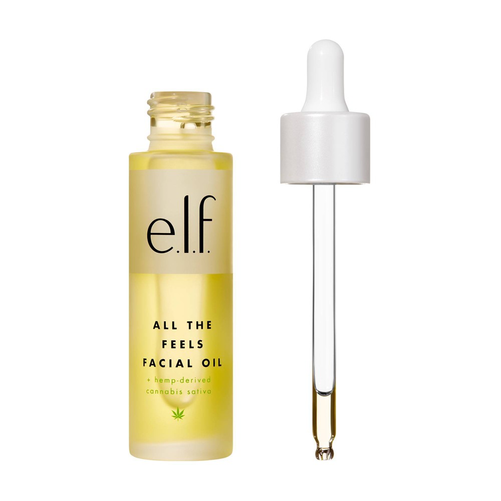 UPC 609332815506 product image for e.l.f. All the Feels Facial Oil + hemp-derived Cannabis Sativa Seed Oil - 1.01 f | upcitemdb.com