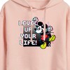 Women's - Disney - Level Up Your Life Cropped Graphic Hoodie - 2 of 3