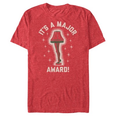 Men's A Christmas Story It's A Major Award Leg Lamp T-shirt : Target