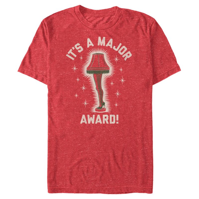 Men's A Christmas Story It’s a Major Award Leg Lamp T-Shirt, 1 of 6