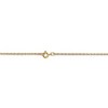 Black Bow Jewelry 0.7mm, 14k Yellow Gold, Cable Rope Chain Necklace - 4 of 4