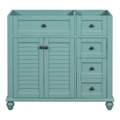VYNXARIA 36'' Free Standing Bathroom Vanity - Solid Wood Frame, 2 Drawers, Modern Design