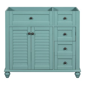 VYNXARIA 36'' Free Standing Bathroom Vanity - Solid Wood Frame, 2 Drawers, Modern Design - 1 of 4
