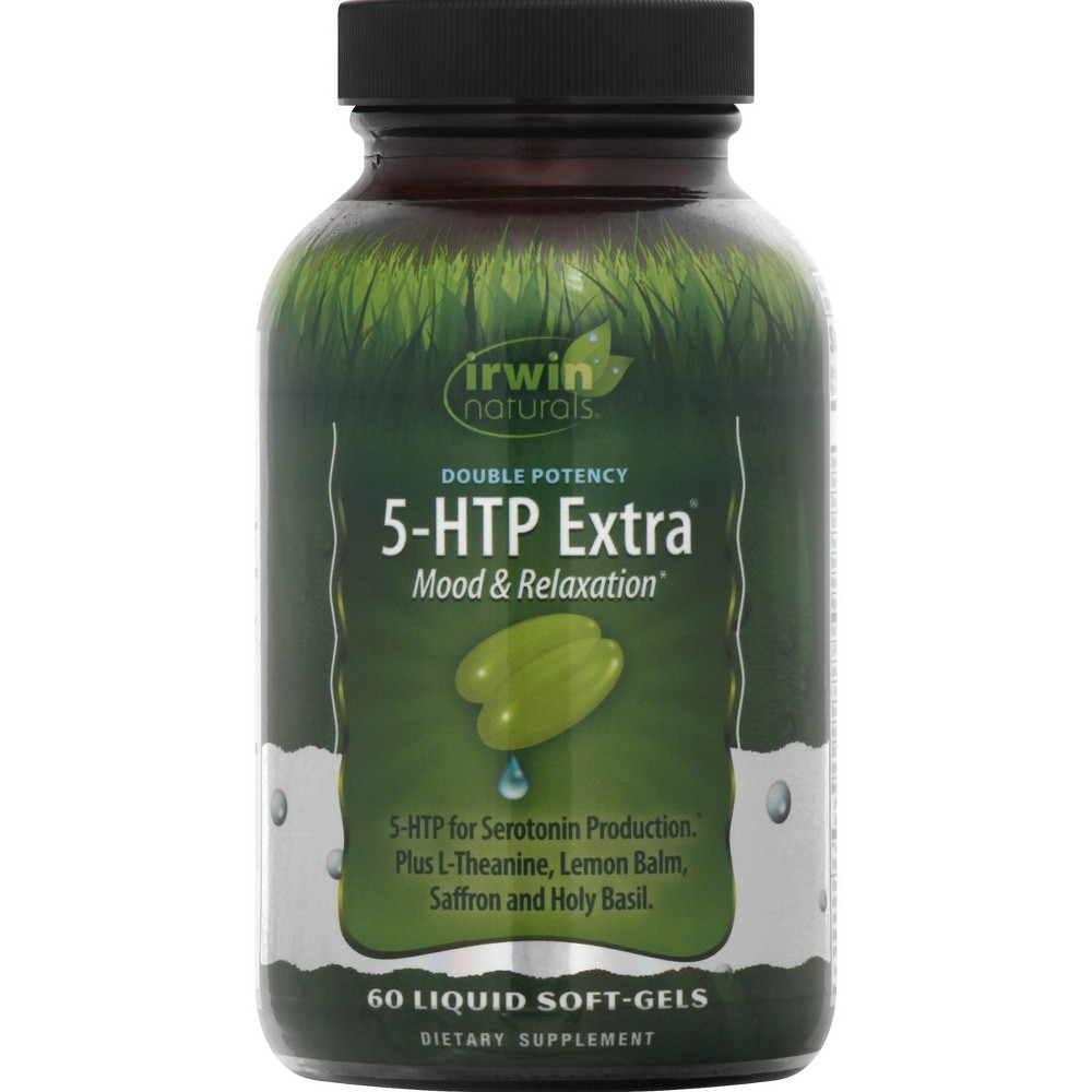 Photos - Vitamins & Minerals Irwin Naturals Double Potency 5-HTP Extra Dietary Supplement Liquid Softge
