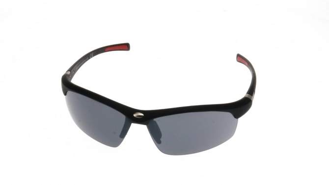 Men&#39;s Browline Wrap Sport Sunglasses - All In Motion&#8482;  Black, 2 of 4, play video