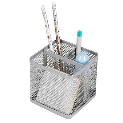 Mesh Pencil Holder Silver - Made By Design™