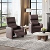 Power Recliner Chair with Memory Remote, Adjustable PU Leather Electric Recliner with USB Port, Tall Back & Side Pockets - 2 of 4