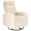TUYOHW 360° Swivel Rocking Chair,High Back Sofa Chair with Thickened Cushion, Plush Single Seater for Living Room - 2 of 4