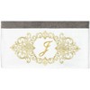 Linum Home Textiles 100% Turkish Cotton MONICA Gold Thread 2PC Embellished Bath Towel Set - 3 of 3