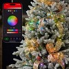 Christmas Vivvi App-Based Customizable, Pre-lit Gold 2" Wired Ribbon, 32 ft long - 3 of 4