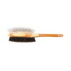 Bass Pet Brushes Dual Sided Pet Brush with 100% Premium Natural Bristle & Alloy Pin Pure Bamboo Handle Full Oval Striped Bamboo - 4 of 4