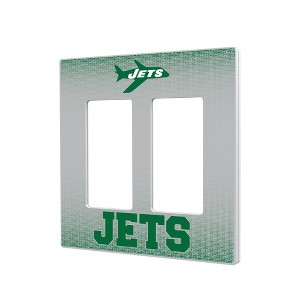 NFL AFC Historic Teams Linen Hidden-Screw Light Switch Plate for Double Rocker - 1 of 4