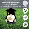 Big Dot of Happiness Grad Gnomes Outdoor Decorations - Graduation Yard Signs - Set of 8 - 3 of 4