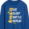 Men's - Pokémon - Eat Sleep Battle Repeat Long Sleeve Graphic T-Shirt - 2 of 4