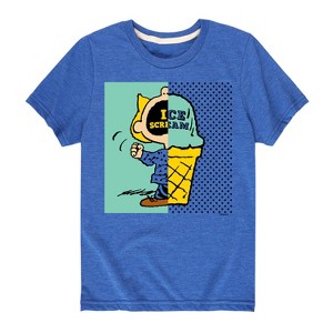 Boys' - Peanuts - Sally Ice Cream Pink Garment Short Sleeve Graphic T-Shirt - 1 of 4