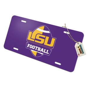 Graphics and More LSU Football Novelty Metal Vanity Tag License Plate - 1 of 4