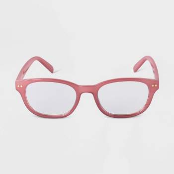 Women's Plastic Square Blue Light Filtering Reading Glasses - A New Day™
