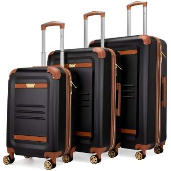 LARVENDER Luggage Sets 5 Piece, Expandable Luggage