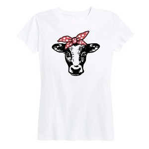 Women's - Country Casuals - Cow Bandana Short Sleeve Graphic T-Shirt - 1 of 4