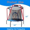 SEVOBAL Trampolines 66'' Trampoline for Kids Toddler Indoor Outdoor Small Trampolines for Baby, Blue, 66"*66"*65" - 4 of 4