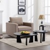 NicBex Linen Accent Chair,Upholstered Living Room Chairs with Low Back and Rubberwood Legs,Modern Armchair,Accent Chairs for Living Room - 2 of 4