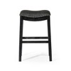 Maven Lane Adrien Rustic Backless Vegan Leather Saddle Seat Bar Height Bar Stool - 2 of 4